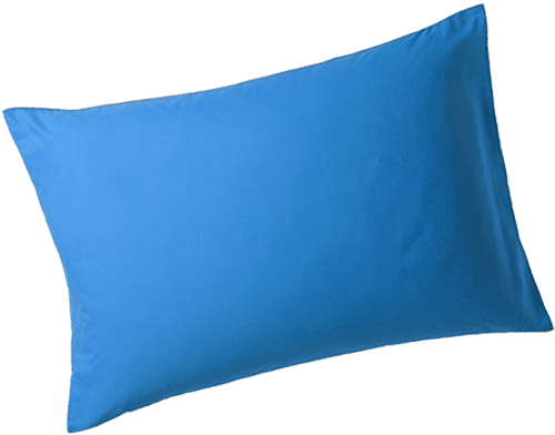 An image of a blue pillow